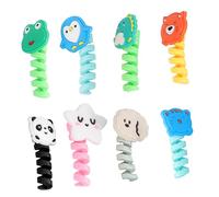 OFFIGAM 8 Pcs Cable Winders Set Creative Cartoon Data Cable Protectors for Mobile Phone Charging Breaking and Cracking and Fun Design Easy Organization