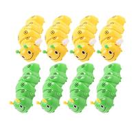 OFFIGAM 8pcs Caterpillar Toys Wind-up Toys Clockwork Mechanism for Boy Girl Party Favors Random Color