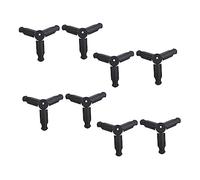 OFFIGAM 8pcs Foldable Camera Tripod with 1/4 Inch Screw, Portable Abs Tabletop Tripod Phone Holder Clamp for Compact Cameras and Card Machines, for Traveling and Going near Home