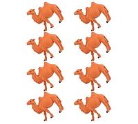 OFFIGAM 8PCS Mini Camel Figurines Cute Plastic Camel Garden Decorations for DIY Micro Landscape for Home Decor and Plant Accessories