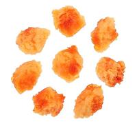 OFFIGAM 8Pcs Simulated Chicken Popcorn Food Models for Home Decor Realistic Decorative Props for Teaching and Gifting Food Ornaments