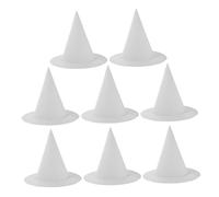 OFFIGAM 8pcs Sized DIY Witch Hats for Halloween Party Crafting Hardwearing Paper Blank Hats for Creative Painting Roleplay Accessory and Festive Decoration Supplies
