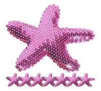 OFFIGAM 8pcs Star Hair Clips for Women, Cute Mini Hair Accessories with Purple Sequins, Fabric and Metal Material, Versatile and Long-lasting, for Birthday and Wedding