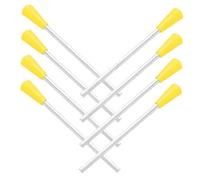 OFFIGAM 8pcs Triangle Iron Mallets for Percussion Instruments Metal and Plastic Material, Designed for Protecting The Instrument and Fuller Sound, for Home Use and Educational Settings