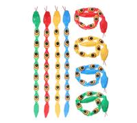 OFFIGAM 8pcs Wiggly Jointed Snake Toys Large Fake Snake Prank Reptile Toy for Kids