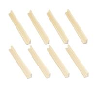 OFFIGAM 8Pcs Wooden Domino Display Rack Multi Function Tray for Cards and DIY Projects Elegant Wooden Holders for Desktop Dominoes Stylish and Sturdy Bases for Games and Crafts