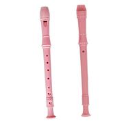 OFFIGAM Abs Recorder Flute Beginner Pink Music Instrument for Accurate Tones Easy to Play for Developing Hand Flexibility Coordination