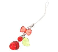 OFFIGAM Acrylic Strawberry Phone Charm Chain for Phone Case and Bag Practical and Easy to Use with Delicate and Aesthetic Design for Mothers and Daughters