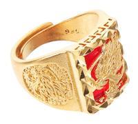 OFFIGAM Adjustable Copper Thumb Rings for Women with Dragon Shape, Chinese Style Ring Featuring Open Design and Comfortable Fit, for Graduation Time and Back to School Party