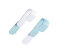 OFFIGAM Adjustable Rotating Pot Lid Organizer Hooks Abs Kitchen Storage for Pan Lids Plates Boards Space-Saving Wall Mount Sky Blue White