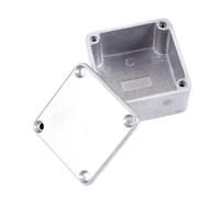 OFFIGAM Aluminum Stomp Box Case Guitar Pedal Box Silver Polished Surface No Sharp Edges DIY Guitar Effect Pedal Enclosure