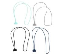 OFFIGAM Anti-lost Magnetic Earbud Strap 4pcs Soft Silicone Neck Lanyard for Wireless Earphones Mixed Colours Sports Anti-lost Rope Holder Comfortable Over-the-ear