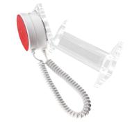 OFFIGAM Anti-theft Cell Phone Holder Acrylic Phone Stand with Security Chain for Smartphones Desktop Use Featuring Easy Installation and Rotatable Display