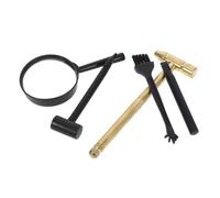 OFFIGAM Archaeological Dig Tool with Hammer Magnifier Brush Safe Excavation Kit for Gemstone Discovery and Geology Learning Outdoor Educational