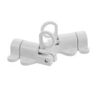 OFFIGAM Automatic Spring Bolt Latch, Aluminum Alloy Window Latch, Self-Closing Safety Bolt Lock for Steel Frame Windows, White, Home Security,