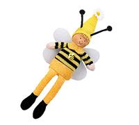 OFFIGAM Bee Doll Toy for Boys and Girls 30cm Soft Knitted Stuffed Festival Adornment Cute Bee Decoration for Home and Party