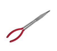 OFFIGAM Bent Nose Pliers for Jewelry Making Heat Resistant Carbon Steel Crucible Fire Pliers with Ergonomic Grip Mini Bent Wire Tool for Melting and Crafting