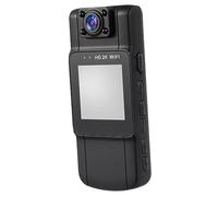 OFFIGAM Body Worn Camera 2k HD Recorder with 1.6-inch Screen and Rotatable Lens Long Battery Life Mini Sports Camera for Security and Outdoor Use Black Back Clip with Wifi