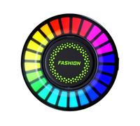 OFFIGAM Car Fragrance Diffuser with Colour-Changing LED Ambient Light and Sound-Activated Rhythm for Vehicle Interior Aromatherapy and Relaxation Easy to Install