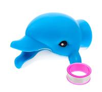 OFFIGAM Cartoon Animal Shaped Faucet Extender for Kids Blue Pp Material Portable Hand Washing Extension Tool to Help Child Form Good Habits Suitable for Birthday and Outdoor Use
