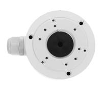 OFFIGAM Ceiling Dome Bracket Plastic White Junction Box Mount with Multiple Holes Cable Management Accessory