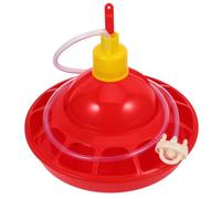 OFFIGAM Chick Water Feeder Poultry Drinkers Automatic Waterer Bowl Red PP Rounded Convenient for Doves Pet Shop