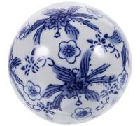OFFIGAM Chinese Style Floating Ceramic Balls Lightweight Ceramic Decorative Balls for Home Decor Fish Tank Ornament and Aquarium Ornaments Small Random Style