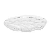 OFFIGAM Clear Glass Nail Art Polish Mixing Palette Stylish Nail Design Tray High Transparency Frosted Texture Portable Manicure Palette for Creative Techniques and Display