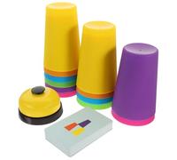 OFFIGAM Colorful Educational Cup Toy Set for Kids Reaction Training and Hand Eye Coordination Fun Stacking Cups for Family Play and Party Activities