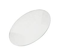 OFFIGAM Convex 3.7 Inch round Glass Dome Clock Cover Replacement for Clock Face with Shielding and Sturdy Glass Material for DIY Clockmakers