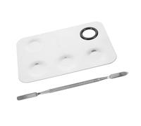 OFFIGAM Cosmetic Mixing Plate Large Square Foundation Blending Tray with Makeup for Portable Face Artist Use