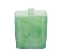 OFFIGAM Cotton Pads Storage Box Practical Cosmetic Makeup Organizer with Lid Resin Large Capacity Convenient to Use Storage Container for Bathroom and Bedroom for Little Jewelry