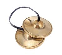 OFFIGAM Creative Brass Cymbal Bell Handcrafted Tibetan Finger Cymbal for Yoga Meditation and Sound Healing Durable and Practical Percussion Instrument