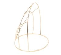 OFFIGAM Crown Frame Bone Hoop for Chinese Traditional Headdress Making Hanfu Headwear Diy Accessory Gold Hair Crown Frame for Vintage Bride Display Stands