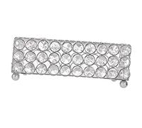 OFFIGAM Crystal Hollow Tissue Box with Dustproof Drawer Iron and Crystal Material Elegant Paper Holder for Car Home Office Bedroom Bathroom and Living Use