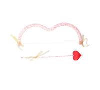 OFFIGAM Cupid's Arrow Costume Set Red Heart Shaped Prop for Valentine's Day Cosplay Effortless Use Romantic Decor for Parties Home Symbol of Love