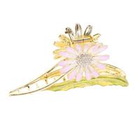 OFFIGAM Daisy Flower Hair Claw Clip Elegant Hair Clip Secure Hold for Updos and Everyday Styling Charming Floral Design for Women