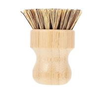 OFFIGAM Dish Brush Bamboo Wok Brush for Kitchen Cleaning Veggie Scrubber for Household Use for Dish Washing and Food Preparation