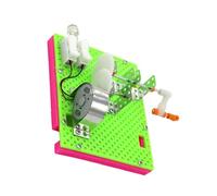 OFFIGAM DIY Hand Dynamo Science Experiment for Manual Generator Model for Educational Stem Learning Creative Teaching Plaything for Developing Observation and Analytical Skills