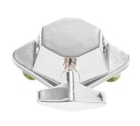 OFFIGAM Drum and with Resistance Features Use Wear, Easy Alloy to Leg Rest Floor Holder Bracket in Silver Aluminium Stable Drum Mount Base for Jazz and Percussion Instruments