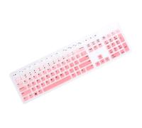 OFFIGAM Dustproof Silicone Keyboard Protective Cover Gradient Pink Ultra-Thin Film Compatible with Dell Kb216 Wired Keyboard for Home and Office