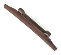 OFFIGAM Ebony Archtop Guitar Bridge Rosewood Bone Saddle Luthier Jazz Guitar Part Adjustable Height Smooth Polished Surface for Acoustic and Mandolin Models