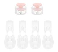 OFFIGAM Elastic Shoelace Buckle with Plastic Material and Elastic Design, Keeping Shoelaces Firmly in Place, Drawstring Cord Lock Accessory in Pink,
