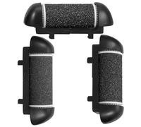 OFFIGAM Electric Foot File Replacement Roller Heads Black Abs Material 3pcs Gently Exfoliate with Extra Coarse Grit and Comprehensive Care for Callus Remover for Pedicure Use