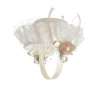 OFFIGAM Elegant Flower Girl Basket for Weddings with Lace and Polyester Material, Charming Party Accessory to Create A Romantic Atmosphere, for Engagement Party Or Proposal