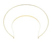 OFFIGAM Elegant Headband Golden Common Metal Delicate Simple Structure Comfortable to Wear Not Easy to Deform Festival Hair Decor Photo Prop for Engagements