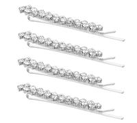 OFFIGAM Elegant Rhinestone Hair Clips of Metal Bobby Pins for Women for Weddings Birthdays Parties Unique Headwear Accessories to Impress