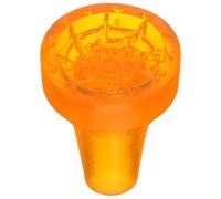 OFFIGAM Enlarged Oxford Plastic Walking Cane Tips Anti-Slip Replacement Crutch Feet Caps for Elderly Trekking Poles and Walkers, Sturdy Orange Cane Accessories for Stability and Mobility