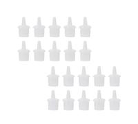 OFFIGAM Eyelash Glue Bottle Replacement Nozzle Caps Suitable for Family and Beauty Salon Use 60pcs White with Universal Pp Material to Solve Bottle Mouth Clogging