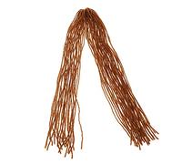 OFFIGAM Fashion Hairpiece Brown Dreadlock Extensions 30# Synthetic Thin Double Ended Dreads Wig for Men and Women Hip Hop Style Natural Looking Hair Wig Suitable for Braiding and Daily